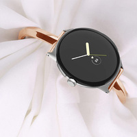 Correa de Reloj Universal de Metal para Google Pixel Watch, Brazalete de Lujo para Mujer, Compatible con iWatch Serie SE 1 2 3 4 5 6 7 8 9 10 Ultra