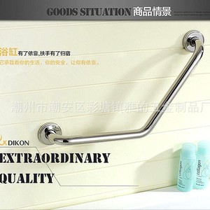 Barra de Agarre Elegante para Baño, de Acero Inoxidable, 25x500mm, Forma de V, Pulida, para la Seguridad de Personas Mayores en la Bañera - Product Image 5