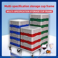 Panier de rangement moderne pour verres à vin rouge et à bière, idéal pour hôtels et bars, support de drainage en plastique pour usage commercial transfrontalier