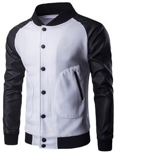 De alta calidad de lana cuerpo mangas chaqueta de cuero - Product Image 1