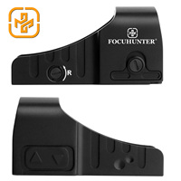 Lunette de visée laser rouge tactique FOCUHUNTER 1x21 mm, système multi-réticules, résistante aux chocs, étanche, 1500G, 6061-T6, robuste, aérospatiale