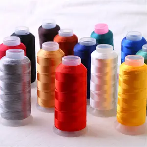 Multicolor 100% rayon viscose filament embroidery thread