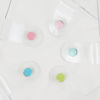 Carpeta A5/A6 Nueva Transparente de PVC, Recargable, con Anillas, para Hojas Sueltas, Color Macaron, 6 Anillas Redondas, Carpeta de Archivo para Presupuesto