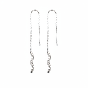 Boucles d'oreilles en argent Sterling plaqué Rhodium, bijou turc, vente en gros, 1 paire - Product Image 2