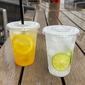 Hongkai tùy chỉnh in ấn logo dùng một lần gobelet plastique 14oz vasos plastico vasos desechables bong bóng tách trà cốc nhựa - Product Image 1