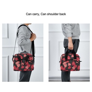 Bolsa Térmica Porta Alimentos con Aislamiento Suave, Diseño Elegante de Anturio Rojo Hawaiano, de Poliéster, Portátil - Product Image 6