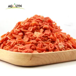 cheap price Air Dried Dehydrated Carrot Cross Cut Granules Slices Carrot Flakes