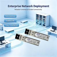 Émetteur-récepteur optique SFP-1.25G-SX1310 1.25G 1310nm 2KM avec double connecteur LC MMF, module SFP certifié CE FCC RoHS