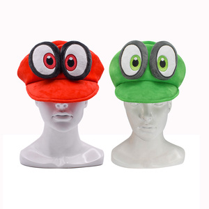 Venta al por Mayor de <span class=keywords><strong>Gorra</strong></span> de Peluche Roja y Verde de 22x25 cm para Disfraz de Princesa Odisea - Product Image 2