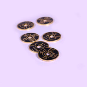 브릴리언트매직 고대 일본 중국 전통 동전 금속 소품, 클로즈업 마술을 위한 오래된 동전 디자인 특징, 간편한 마술 수행 - Product Image 2