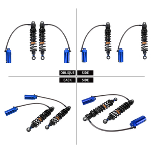 Amortisseurs arrière réglables pour moto avec réservoir externe pour Harley Touring Street <span class=keywords><strong>Road</strong></span> Glide Ultra 2014 et plus - Product Image 3
