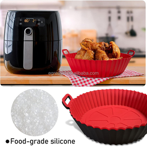 Personnalisation en usine, plusieurs tailles, 6 pièces, tapis en silicone pour friteuse à air, réutilisables, antiadhésifs - Product Image 2