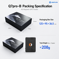 Rastreador GPS 4G GLONASS LBS a Prueba de Agua, en Tiempo Real, con Ultra Larga Duración de Batería, Magnético y Resistente, para Autos, Camiones y Vehículos, Anti-robo, para PC