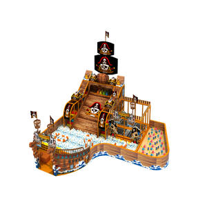 Parque infantil de interior Barco pirata Tema personalizado Parque infantil de interior con <span class=keywords><strong>PISCINA</strong></span> DE <span class=keywords><strong>BOLAS</strong></span> Comercial Interior Soft Play Playground Slide Ball - Product Image 2