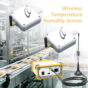 2 Sets Multipoint Wireless Temperature <b>Humidity</b> Gateway Long Battery & App Alerts for Lab & Storage - Product Image 1