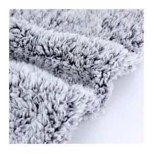Fabrika toptan özel geri baskılı 230GSM yumuşak Polyester yıkanabilir örme Sherpa polar kumaş