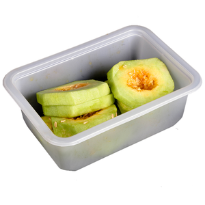 Custom Logo Disposable Frozen Food Tray Plastic PET Fruit Vegetable Container Packaging Boxes