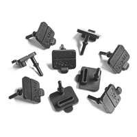 Bouchon anti-poussière en silicone Type-C 13,5 x 4,5 mm, couvercle de protection en silicone étanche pour port de charge Type-C