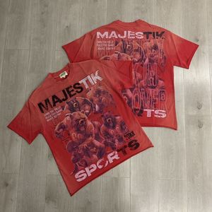 <span class=keywords><strong>T</strong></span>-shirt da uomo oversize divertente con stampa grafica '<span class=keywords><strong>I</strong></span> <span class=keywords><strong>Am</strong></span> Fighting My Demons' con hamster - Streetwear vintage in cotone 220g - Product Image 5