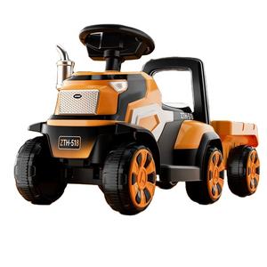 <strong>Children's</strong> Electric Tractor Engineering Vehicle Remote Control with Rear Dump <strong>Bed</strong> and Seat Plastic - Product Image 1