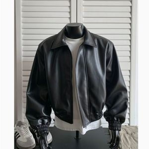 <span class=keywords><strong>Chaqueta</strong></span> de Cuero Nueva de Otoño para <span class=keywords><strong>Hombre</strong></span> 2026, <span class=keywords><strong>Chaqueta</strong></span> Corta Holgada, <span class=keywords><strong>Chaqueta</strong></span> de Cuero Retro Americana para <span class=keywords><strong>Hombre</strong></span> - Product Image 6