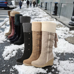 Botas Térmicas de Invierno para Mujer al por Mayor, Suaves y Cómodas, hasta la Rodilla, con Suela de Goma Antideslizante - Product Image 3