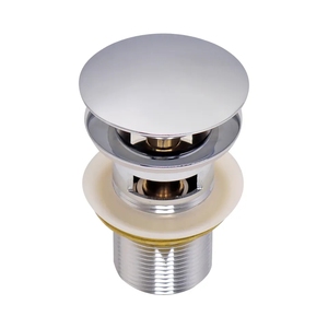 Universal Push Down Wash Basin Waste Drain Filter Brass With Anti-Clogging Hair Catcher <strong>Basket</strong> for <strong>UK</strong> Market - Product Image 3