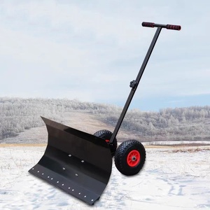 พลั่วตักหิมะแบบมีล้อเป่าลมพร้อมใบมีดโลหะสำหรับกำจัดหิมะ - Product Image 4