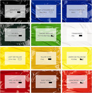 Pinturas Acrílicas de Colores Profesionales para Arte, 27 Colores, 1L, para Pintar sobre Lienzo - Product Image 3