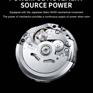 New Arrivals Mens <b>Watches</b> Japan NH35 Automatic <b>Mechanical</b> <b>Watches</b> Stainless Steel <b>Watch</b> Relogio Masculino - Product Image 3