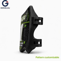 Plaque d'immatriculation de course ventilée Surron Light Bee X S Segway X160 X260 Skull Gothic avec graphiques vert fluorescent et paillettes noires