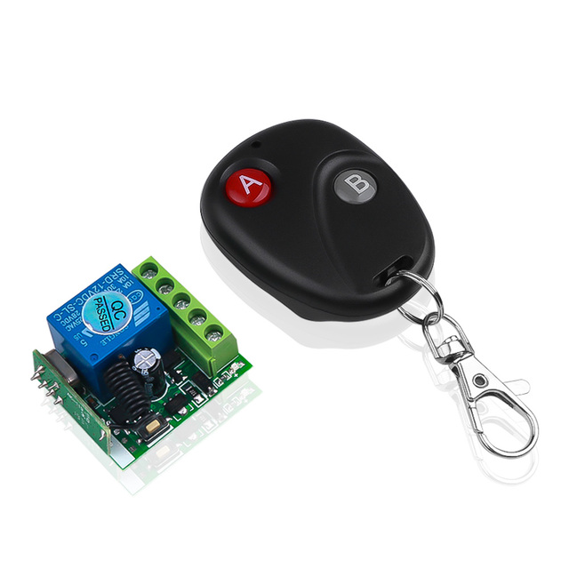 433 Mhz Remote Controls RF Transmitter with Universal Wireless Remote Control Switch DC 12V 1CH Relay Receiver Module