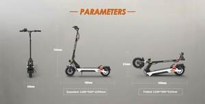 Scooter électrique pliable européen kukirin M4 Max, nouveau, pneus à vide de 10 pouces, scooter électrique pour la ville, propulsion arrière 800w - Product Image 6