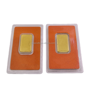 Vente en gros de lingots d'or de 20 g, métal, Suisse, cadeau porte-bonheur, lingot d'or plaqué or, lingot d'or avec emballage scellé - Product Image 1