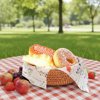 Papier d'emballage pour hamburger et sandwich, biodégradable, écologique, résistant à la graisse et à l'eau, de qualité alimentaire, imprimé avec logo personnalisé