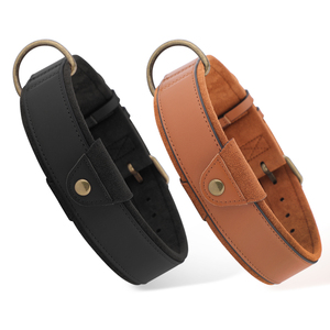 <span class=keywords><strong>Collar</strong></span> ajustable de cuero genuino para mascotas para Apple Airtag Dog Cat Funda antipérdida para AirTag Soporte de <span class=keywords><strong>collar</strong></span> de cuero - Product Image 1
