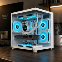 Casing PC Gaming AY MINI Berkualitas Tinggi Mendukung Kipas RGB 120MM dan Pendingin Air 240 untuk Komputer Desktop