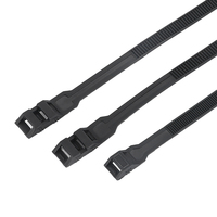 Attaches de câble à fermeture éclair autobloquante avec protection UV Équipement noir de haute qualité à bas prix Raccords de levage CE ROHS imprimés avec logo personnalisé