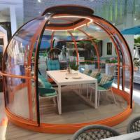 Maison bulle transparente moderne pour l'extérieur, salle d'observation des étoiles - Tente bulle gonflable de luxe avec structure en alliage d'aluminium pour