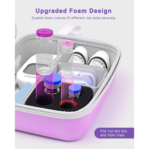 <strong>Diabetic</strong> Supplies Travel Case, Portable Diabetes Organizer for Glucose <strong>Meter</strong>, Blood Sugar <strong>Test</strong> <strong>Strips</strong> Kit, Insulin Pens, Vials - Product Image 3