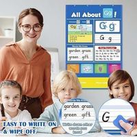Tabla de Pared Educativa Personalizada Hecha a Mano, Tabla de Bolsillo para Aprender el Alfabeto, Juego de Letras, Unisex, para Niños Pequeños/Niños, Poliéster/Nailon