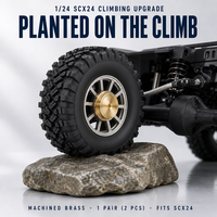 Poids d'équilibrage de moyeu de roue en laiton anodisé, 2 pièces, compatibles avec les modèles de voitures RC Crawler 1/24, pièces de rechange pour l'amélioration de la performance d'escalade