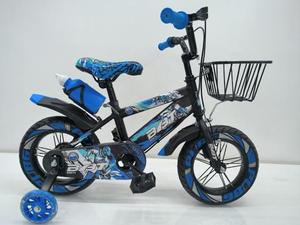 Bicicletta per bambini Hyf B41 da 12 pollici con rotelle e cestino per uso esterno da 3 a 6 anni - Product Image 1