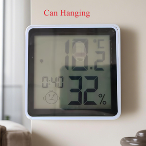 デジタルタッチスクリーン屋内温度計湿度計最大分温度と湿度記録 - Product Image 5
