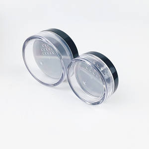 Individuell Bedruckte 10g 20g Lose Puder-Dosen mit Drehbarem Siebdeckel und Schraubverschluss aus Kunststoff Schwarzer Puderpuff - Product Image 6