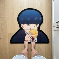 Tapis tufté personnalisé en gros sur le thème de l'anime, tapis Manga Mashle, tapis de sol en peluche douce de forme personnalisée pour la décoration de chambre