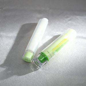 หลอดพลาสติกบรรจุเครื่องสำอางแบบ2 in 1ขนาด60มล. และ60มล. บรรจุภัณฑ์แบบบีบสองช่องสำหรับล้างหน้าด้วยมือ - Product Image 3