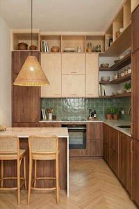 Mobili da <span class=keywords><strong>Cucina</strong></span> Vermonhouzz Wabi-sabi in Legno Scuro con Finitura Noce Profondo, <span class=keywords><strong>Cucina</strong></span> Modulare Minimalista per una Casa <span class=keywords><strong>Zen</strong></span> e Accogliente - Product Image 2