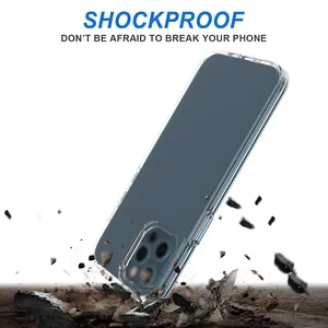 For Apple Iphone 12 12 Pro/12 Max/12 Pro Max TPU Mobile Phone Clear Case 5.4 Shockproof