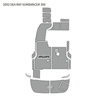 Tapis de pont marin en mousse EVA brossée découpée sur mesure par CNC, revêtement antidérapant pour Sea Ray Sundancer 300 de 2002